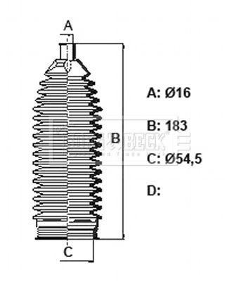 BORG & BECK Paljekumisarja, ohjaus BSG3447